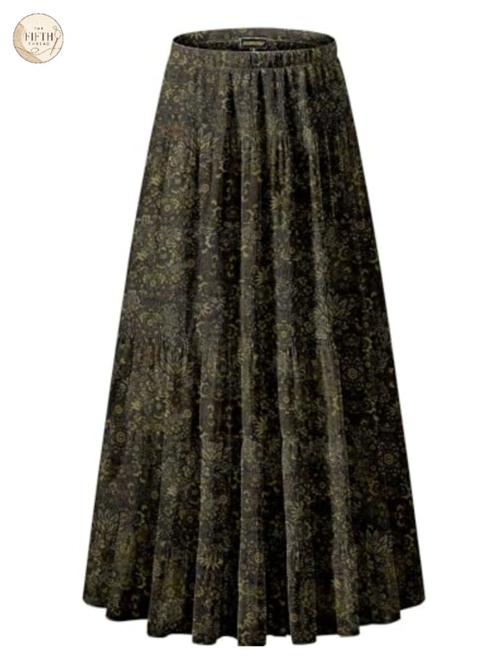 Chiffon High Waist Pleated A-Line Maxi Skirt Flowy Double Layer